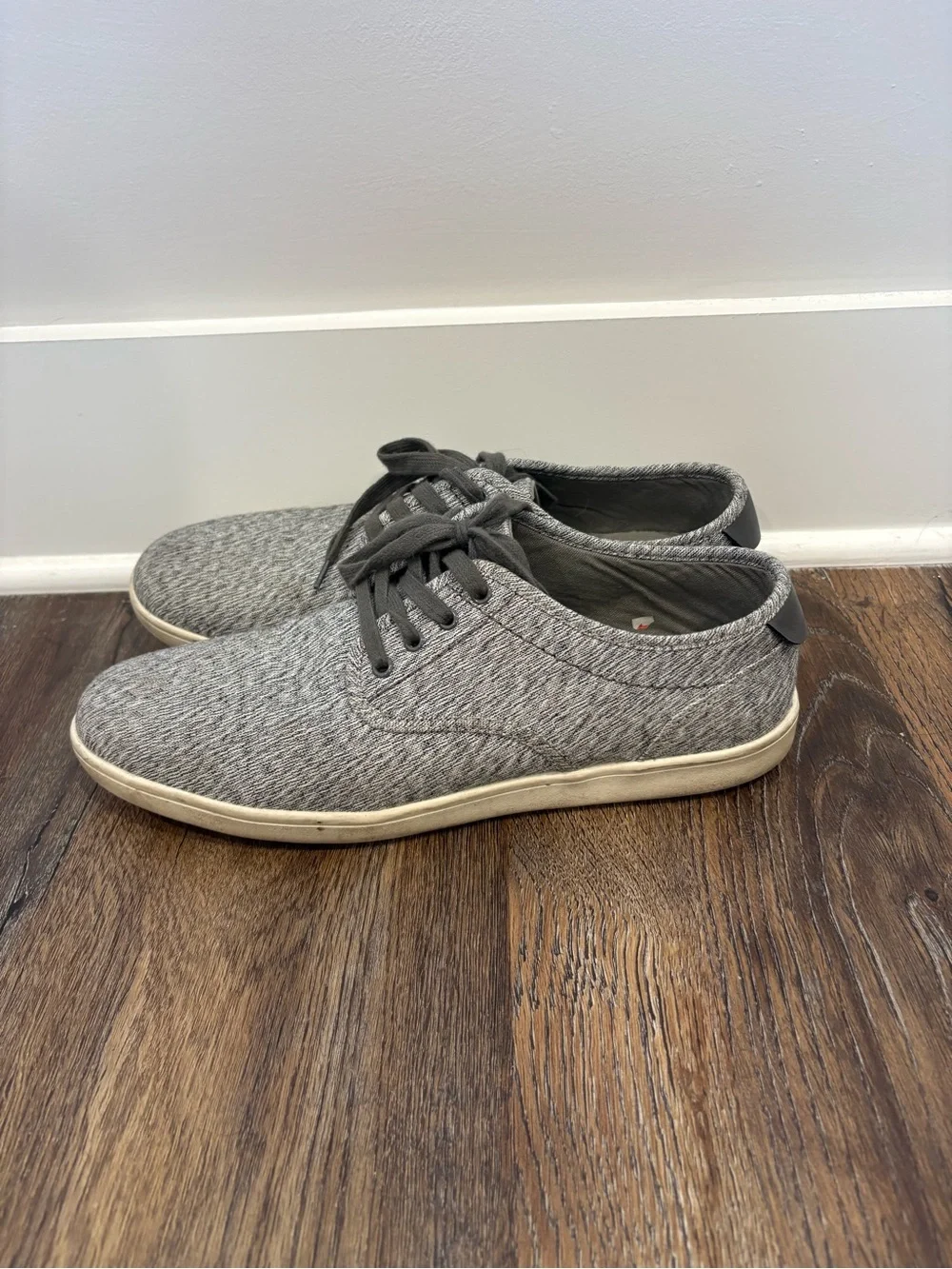 Steve Madden Gray Knit Men's Lace-Up Sneakers